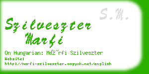 szilveszter marfi business card